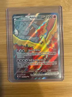 Pokemon TCG-Team Rocket's Moltres ex-208/182-Sv10: Destined Rivals-M/NM! - Image 1