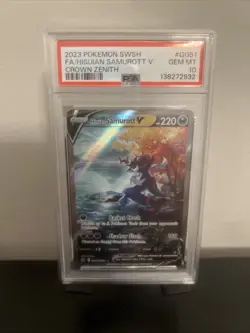 PSA 10 Hisuian Samurott V #GG51/GG70 Pokemon Crown Zenith: Galarian Gallery 2023 - Image 1