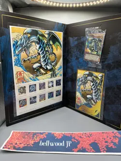 Yu-Gi-Oh! 25th Anniversary Blue-Eyes White Dragon Ukiyoe Edition Stamp Full Set - Image 1