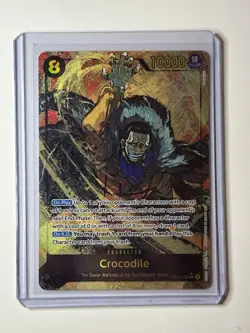 Crocodile (Alternate Art) OP14-120 Azure Sea’s Seven Secret Foil One Piece - Image 1