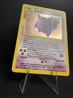 Pokemon TCG Gengar Fossil Holo Card 5/62 Unlimited Rare - Image 4