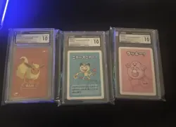 CGC 10 Meowth Old Maid 2019 Pokemon Card Chansey Old Maid Cgc 10 Flareon Ps Cgc - Image 1
