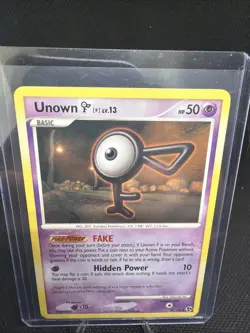 Unown F 56/106 Diamond & Pearl Great Encounters Pokemon Card LP - Image 2