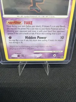 Unown F 56/106 Diamond & Pearl Great Encounters Pokemon Card LP - Image 3