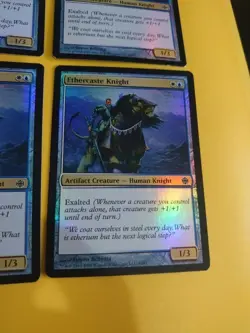 Ethercaste Knight Playset Human Alara Reborn. Magic the Gathering FOIL 4 Card. - Image 2