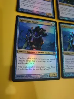 Ethercaste Knight Playset Human Alara Reborn. Magic the Gathering FOIL 4 Card. - Image 3