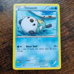 Oshawott 37/113 - LP Legendary Treasures - Pokemon 2013 Common TCG Card - Image 1