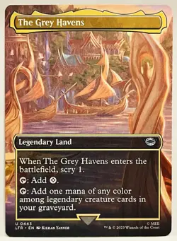 The Grey Havens (Borderless) - #443-MTG-Universes Beyond: LOTR-Regular-NM - Image 1