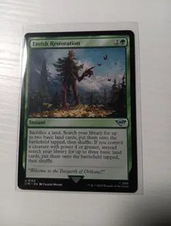 Magic The Gathering MTG Lord Of The Rings Entish Restoration #0163 - Image 1