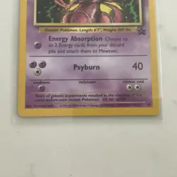 Mewtwo Promo Pokemon Card - 14 1999 Black Star - Image 3