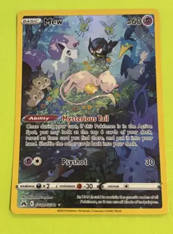 2023 POKEMON SWSH CROWN ZENITH GALARIAN GALLERY #GG10 MEW - NM - Image 1