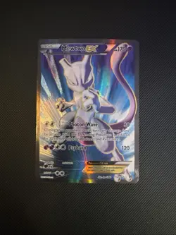 Pokemon Mewtwo EX Holo Full Art Ultra Rare TCG Card 157/162 - Image 1