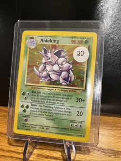 Nidoking 11/102 Base Set Holo Rare Vintage 1999 Pokemon Card - Image 1