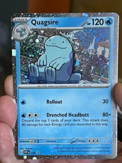 POKEMON QUAGSIRE SVP156 HOLOFOIL COSMOS PROMO BLACK STAR NM CARD - Image 1