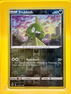 Trubbish 043/073 Reverse Holo S&M Champions Path Pokemon Card 2022 LP - Image 1