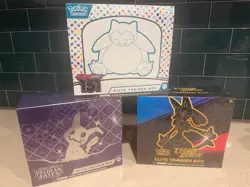 LOT OF 3 - Pokemon TCG 151, Paldean Fates, Crown Zenith Elite Trainer Box Sealed - Image 1