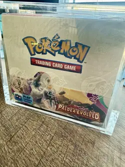 Paldea Evolved Booster Box Sealed (36 Packs) Acrylic Case Included 820650863493 - Image 1