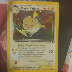 Pokemon TCG Dark Raichu 83/82 Team Rocket Secret Rare Holo Unlimited 70 HP - Image 1