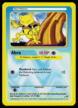 Abra #g09 Pokemon Funskool Near Mint or Better - Image 1