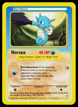Horsea #i06 Pokemon Funskool Near Mint or Better - Image 1