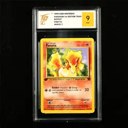 TQG 9 MINT 1999-2000 Pokemon ENG Ponyta 64/82 C - Image 1