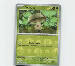 Pokemon TCG- Foongus 010/086-Pokeball Reverse- Scarlet Violet-Black Bolt - Image 1