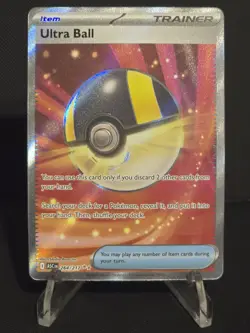 Ultra Ball Full Art Ultra Rare Trainer Item 264/217 - Pokemon Ascended Heroes - Image 1