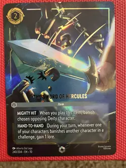 The Sword of Hercules (Enchanted) 240/204 - Disney Lorcana - NM Foil - Image 1