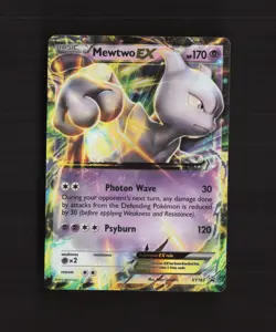 Mewtwo EX XY183 XY Black Star Promo Holo Pokemon Card LP - Image 1