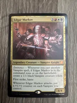 Edgar Markov #36 Foil Card Commander 2017 C17 Magic: The Gathering - Image 1