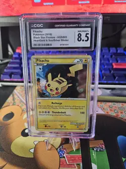 CGC 8.5 - Pikachu 2010 Black Star Promos HGSS03 Holo Pokemon Card - Image 1