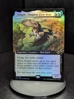 Abigale, Eloquent First-Year Extended Art Foil Lorwyn Eclipsed NM MTG - Image 1