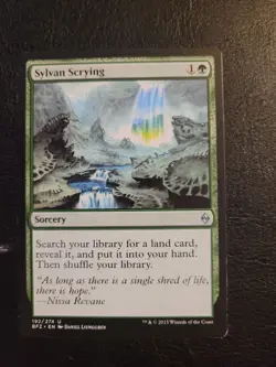 Sylvan Scrying [Battle for Zendikar] Magic MTG BFZ #192 Green Uncommon LP - Image 1