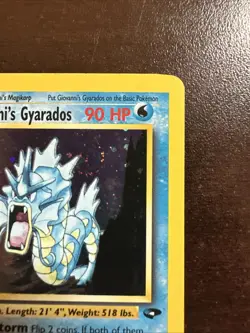 Giovanni’s Gyarados 5/132 Holo Rare Pokemon TCG Gym Challenge WOTC SWIRL MP - Image 3