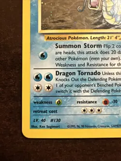 Giovanni’s Gyarados 5/132 Holo Rare Pokemon TCG Gym Challenge WOTC SWIRL MP - Image 5