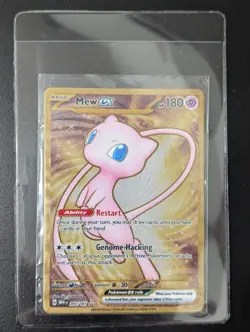 Pokemon Mew ex - 151 Gold Promo Metal Card Scarlet Violet 205/165 - English NM - Image 3