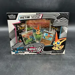 POKEMON SCARLET VIOLET BLACK BOLT & WHITE FLARE VICTINI ILLUSTRATION COLLECTION - Image 1