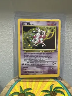 Pokemon TCG Mr. Mime Jungle 6/64 Holo Unlimited Holo Rare - Image 1