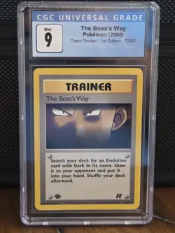 The Boss's Way Pokemon (2000)Team Rocket - 1st Edition - 73/82 CGC 9 - Image 1
