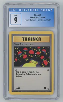 Sleep! Trainer 2000 Pokemon Team Rocket 1st Edition 79/82 CGC 9 - Image 1