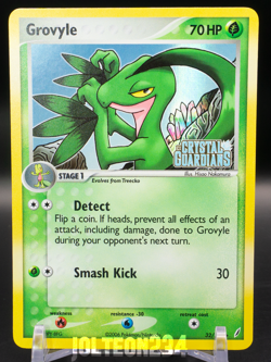 Pokemon TCG - Grovyle 32/100 EX Crystal Guardians Reverse Holo Vintage - Image 1