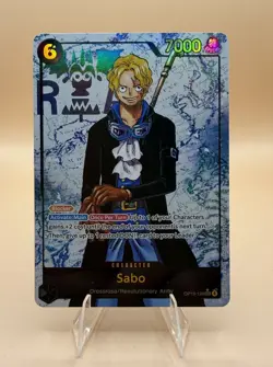 One Piece Sabo OP13-120 Parallel Foil SEC Carrying On His Will NM - Image 1