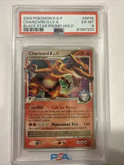 Pokemon TCG Charizard G LV.X DP45 Holo Card Diamond and Pearl Promo - Image 1
