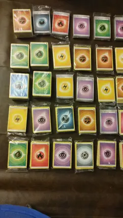 Pokemon TCG - 50 Sealed Packs of Energy cards lot - yellow/grey border S&V SWSH - Image 2