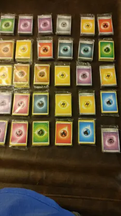 Pokemon TCG - 50 Sealed Packs of Energy cards lot - yellow/grey border S&V SWSH - Image 3