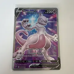 Pokemon Mewtwo V SWSH229 Promo Holo Sword & Shield English TCG Card - Image 1