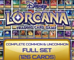 Disney Lorcana The First Chapter COMPLETE Common & Uncommon FULL SET 126 Cards ✨ - Image 1