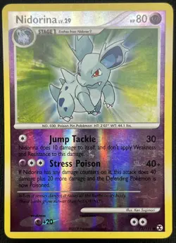 Nidorina 73/111 - Platinum Rising Rivals Reverse Holo Pokemon TCG Card MP - Image 1