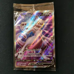 Mewtwo V SWSH229 Sword & Shield Promo Sealed Holo Pokemon Tcg Card Near Mint - Image 1