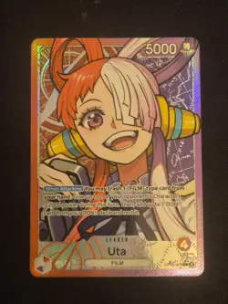 Uta OP06-001 Alternate Art Leader Card┃Wings of the Captain OP06 Near Mint - Image 1